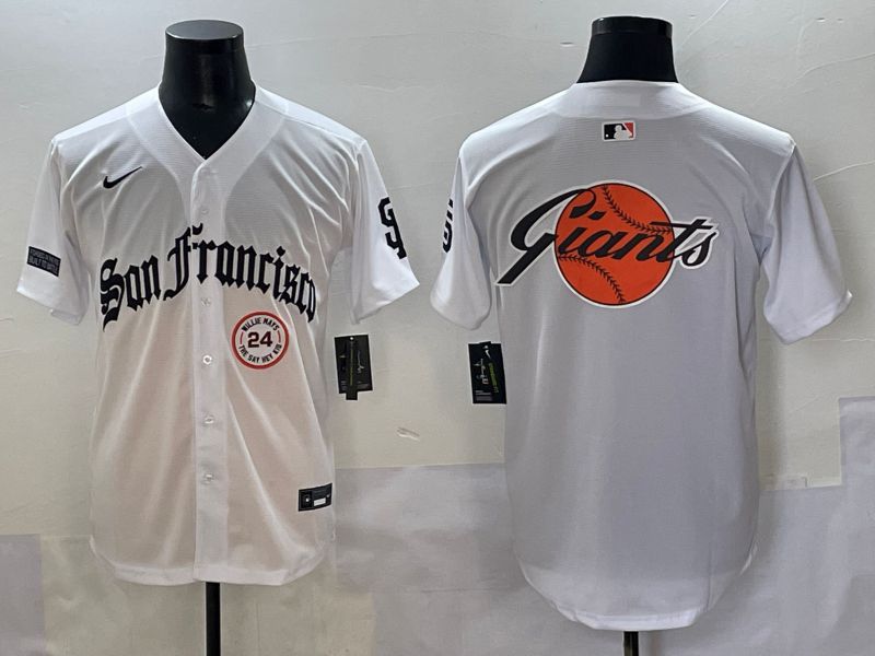 Men 2025 San Francisco Giants Blank White Five generations Joint Name Nike MLB Jersey style 12->san francisco giants->MLB Jersey
